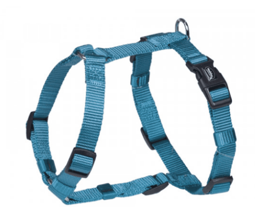 Classic H-shaped Harness Шлея для собак с плавной регулировкой размера и классическим фастексом, голубая