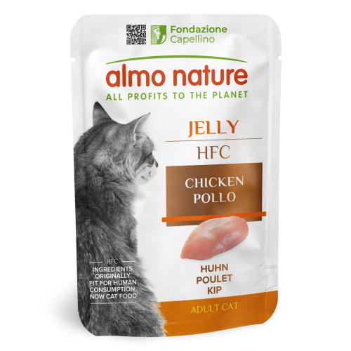 HFC Cat Jelly Кусочки курицы в нежном желе для кошек, пауч
