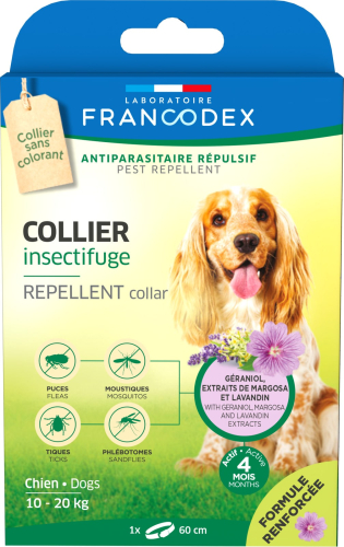 Laboratoire Repellent Collar Ошейник с репеллентным действием от блох и клещей для собак средних пород с гераниолом, 60 см