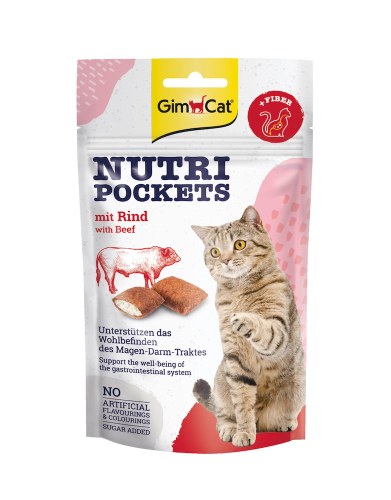 Nutri Pockets Beef & Malt Вітамінні ласощі для котів