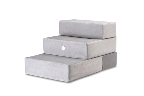 Tetris Grey Velur double Ступеньки для собак