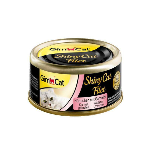 Shiny Cat Filet консерви для котів, з куркою та креветками