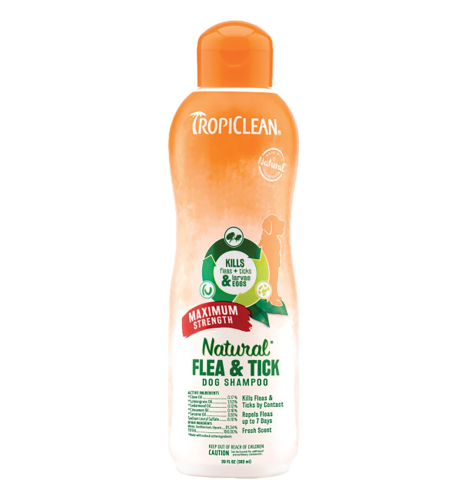 Flea & Tick Шампунь "Максимальная сила" от блох и клещей, для собак