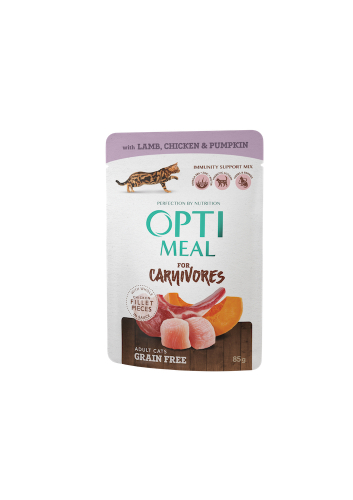 Adult Cats Grain Free Lamb, Chicken & Pumpkin - беззерновий вологий корм з ягням та курячим філе в гарбузовому соусі для дорослих котів