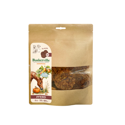Pferd Mit Superfoods M Натуральні ласощі для цуценят та собак середніх порід, конина з суперфудами