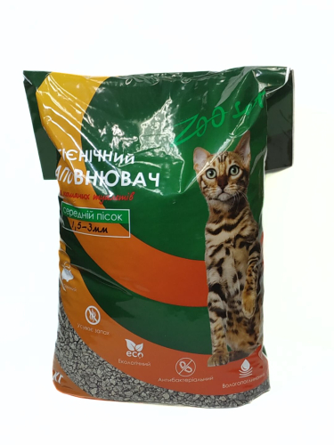 Наполнитель для кошачьего туалета, бентонитовый (средний песок)