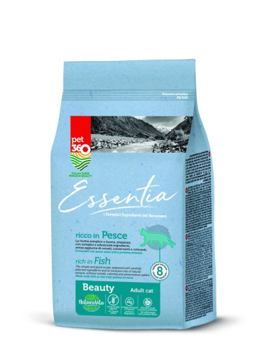AD Pesce Beauty Беззерновой сухой корм с рыбой для здоровой и красивой шерсти взрослых кошек