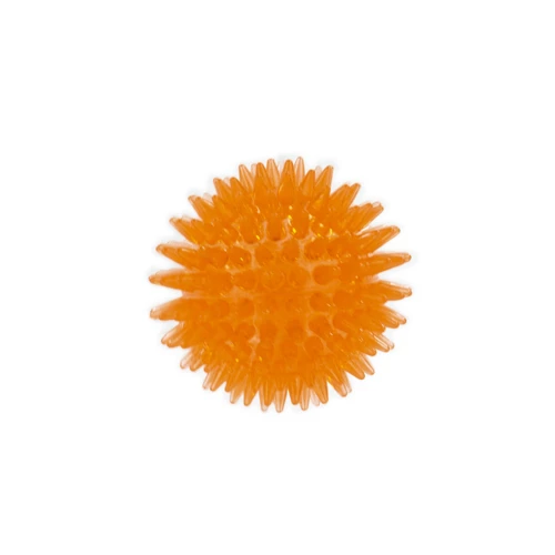 GrizZzly Игрушка Колючий мяч, для собак, оранжевый