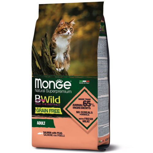 Cat Adult BWild Grain Free Salmon - сухой беззерновой корм с лососем для взрослых кошек