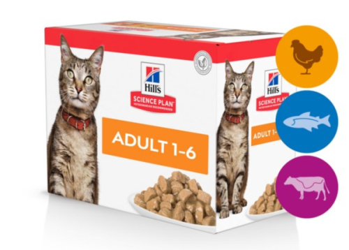 SP Feline Adult Combipack Набір вологого корму для дорослих котів, з куркою, океанічною рибою та яловичиною