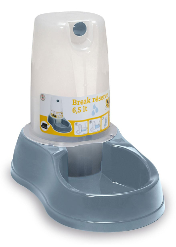 Break reserve Water Миска пластиковая 6,5 л, металлически-синяя