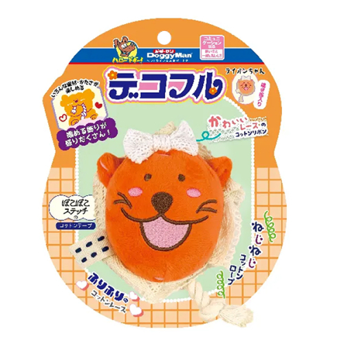 Decorated Lion Мягкая игрушка с пискавкой для собак, лев с декором
