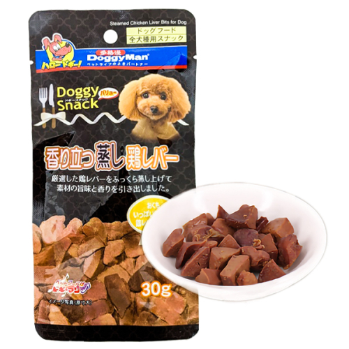 Steamed Chicken Liver Bits Ласощі для собак, куряча печінка