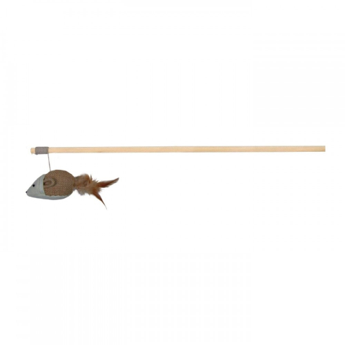 Fishing rod - игрушка для кошек, удочка с мышкой и перьями