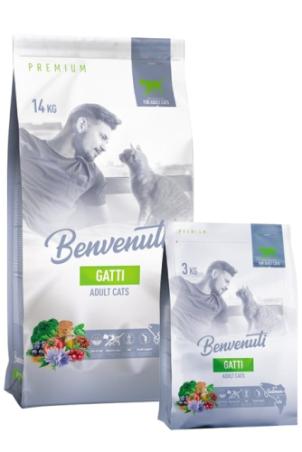 GATTI Сухой корм с лососем для взрослых кошек