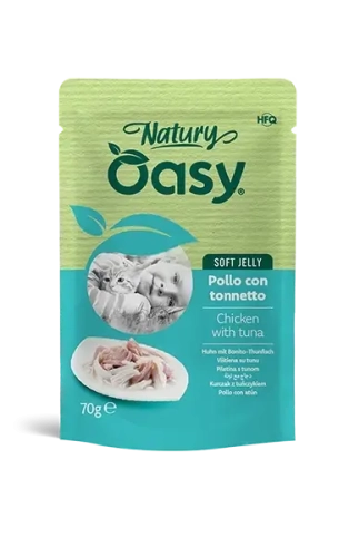 CAT Wet Natury (pouch) Кусочки с курицей и тунцом в желе для взрослых кошек