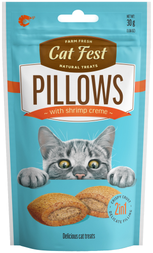 Cat Лакомство для кошек подушечки с кремом креветки