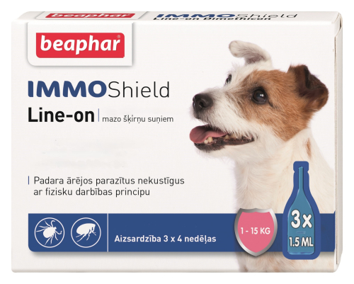 IMMO Shield Капли от блох и клещей для собак от 1 до 15 кг