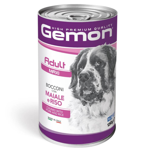 Dog Wet Maxi Adult Chunks with Pork and Rice - влажный корм со свининой и рисом для взрослых крупных пород (кусочки в желе)