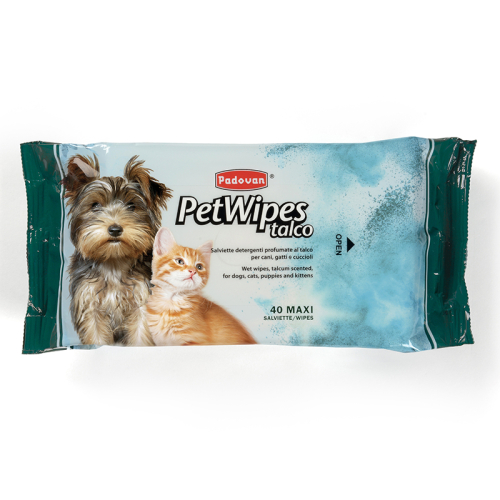 Pet Wipes Talco Влажные серветки с ароматом талька для собак и кошек