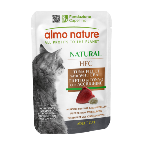 HFC Cat Natural with Tuna and Whitebait Влажный корм для кошек с тунцом и мальками, пауч