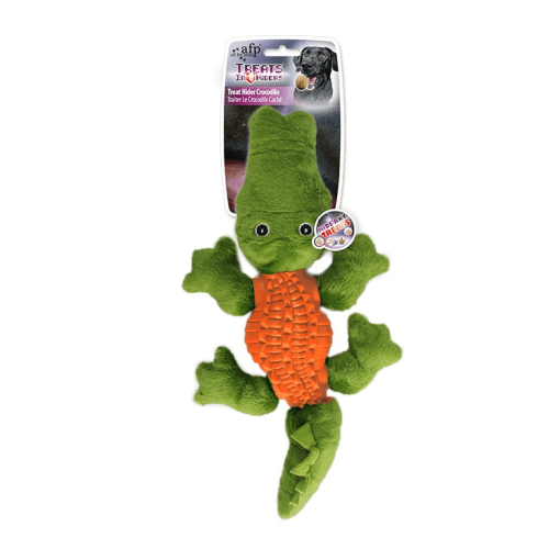 Treat Hider Crocodile Мягкая игрушка с резиновым корпусом