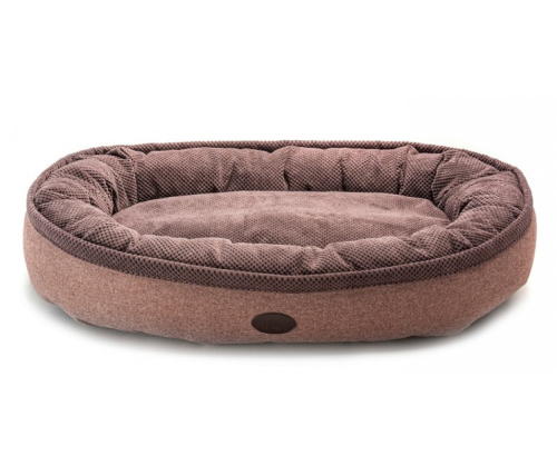 Donut Soft Touch Brown Овальный лежак для собак