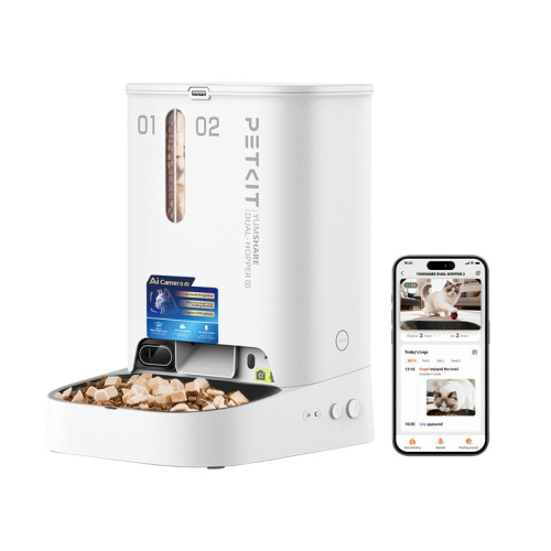 YUMSHARE DUAL-HOPPER 2 with Cam Смарт годівниця для котів і собак