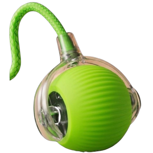 Интерактивная игрушка мяч с веревкой, зеленый