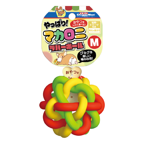 Macaroni Rubber Ball Мяч игрушка для собак, макароны