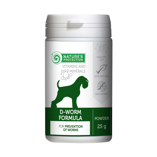D-worm formula Кормовая добавка для взрослых собак для профилактики глистов