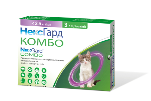 Combo Капли против паразитов для котят