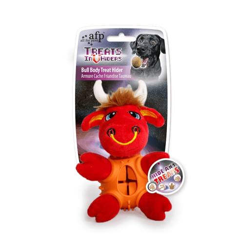 Bull Body Treat Hider Мягкая игрушка с резиновым корпусом