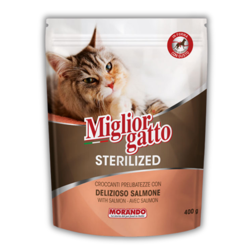 Migliorgatto Sterilized Сухой корм для стерилизованных кошек с лососем