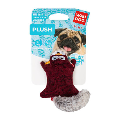 WAUDOG Fun Plush Игрушка для собак, Белка, трикотаж