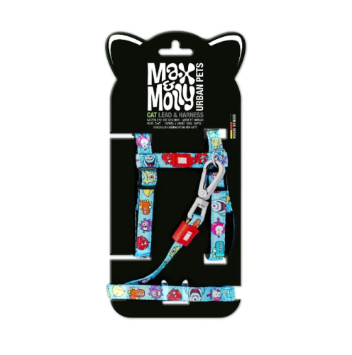 Harness/Leash Set Little Monsters Набор шлейки и поводка для кошек