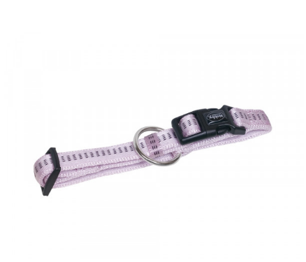 Soft Grip Collar Нейлоновый ошейник с мягкой подкладкой для собак, сиреневый