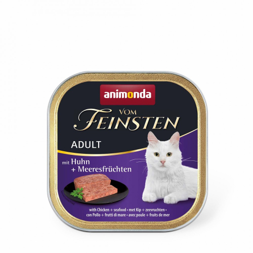 Vom Feinsten – влажный корм для кошек, с курицей и морепродуктами
