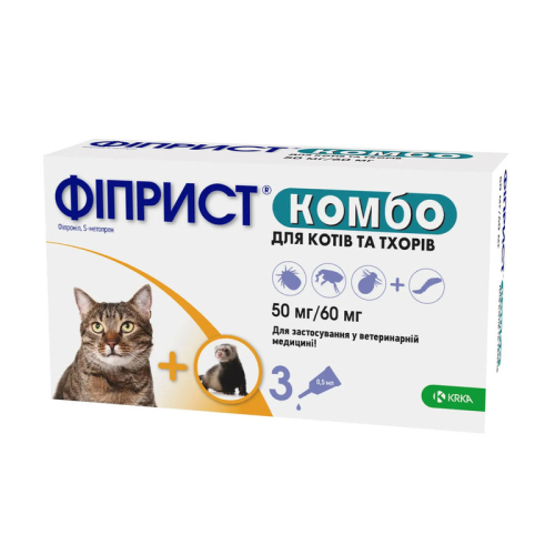 Фиприст Комбо Капли от блох и клещей для кошек
