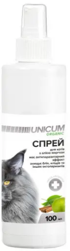 ORGANIC - Спрей натуральный от блох и клещей для кошек