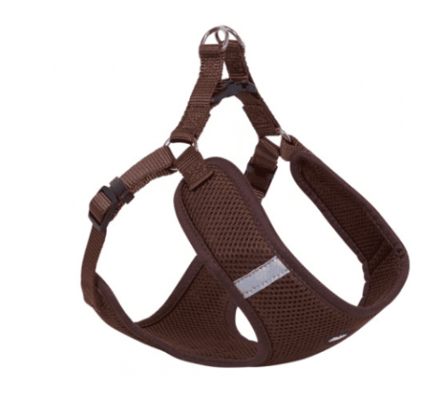 Mesh Reflect Air Step-in Harness Шлейка для собак со светоотражающими полосками, коричневая