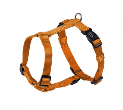 Classic H-shaped Harness Шлея для собак с плавной регулировкой размера и классическим фастексом, оранжевая
