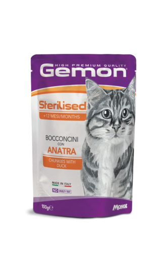 Cat Wet Sterilized – вологий корм з качкою для стерилізованих котів