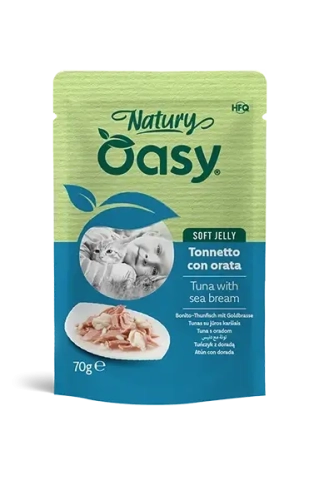 CAT Wet Natury (pouch) Шматочки з тунцем та дорадою в желе для дорослих котів