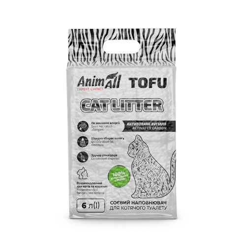 Tofu Соевый наполнитель с активированным углем