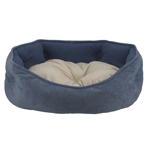 Tiana Blue Лежанка для кошек и собак мелких и средних пород, сине-бежевая