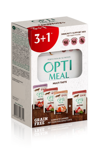 Набор "Grain Free Multi Taste Беззерновий влажный корм для котов" (3+1)