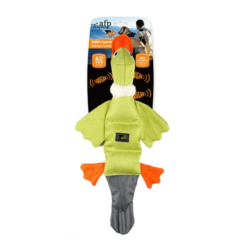 Ballistic Quack Duck Игрушка для собак "Утка с пищалкой", желтая
