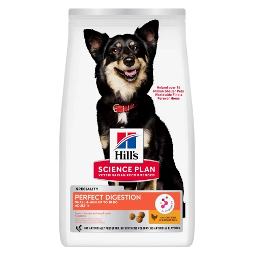 SP Perfect Digestion Small & Mini Adult Dog Сухий корм з куркою та бурим рисом для дорослих собак дрібних і мініатюрних порід
