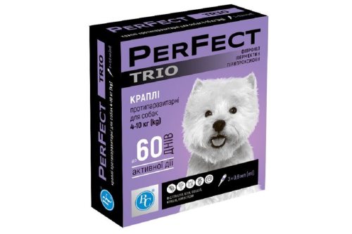 TRIO Капли для собак весом от 4 до 10 кг